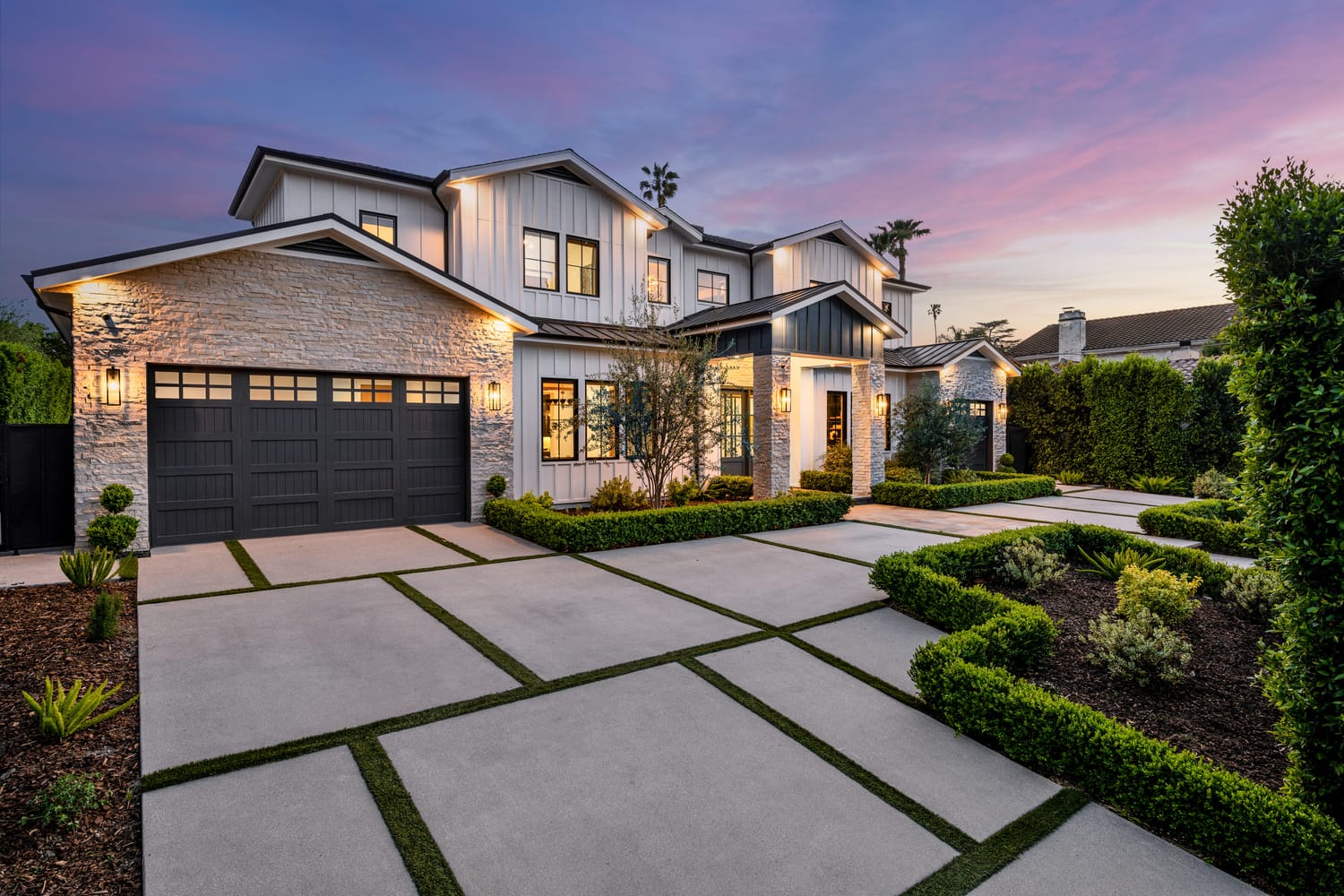 an outdoor front yard area with a path between two 2026 03 18 12 14 30 utc